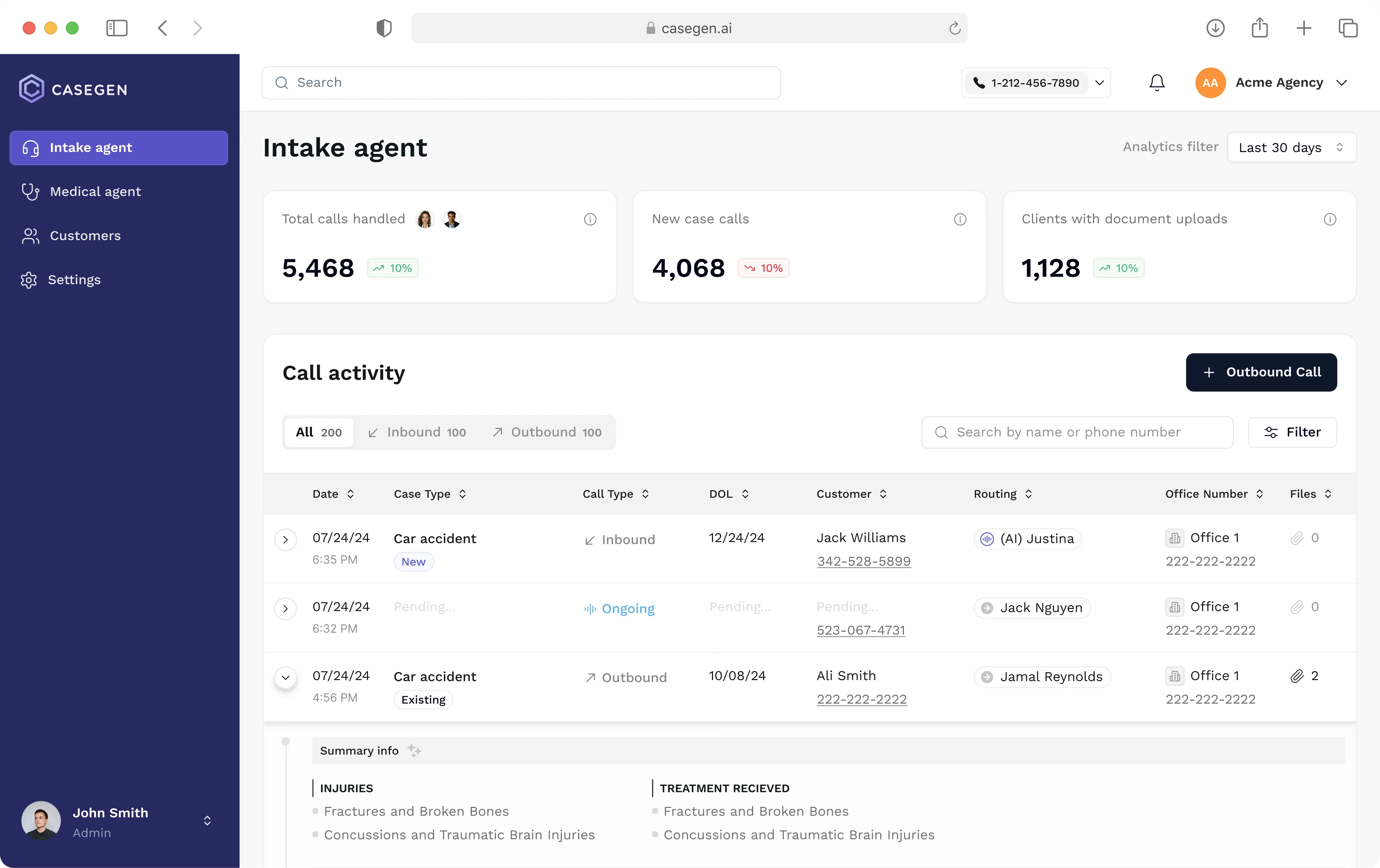Casegen AI Platform